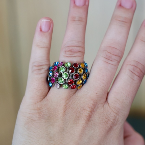 Colorful Statement Rings Set - Picture 10 of 10